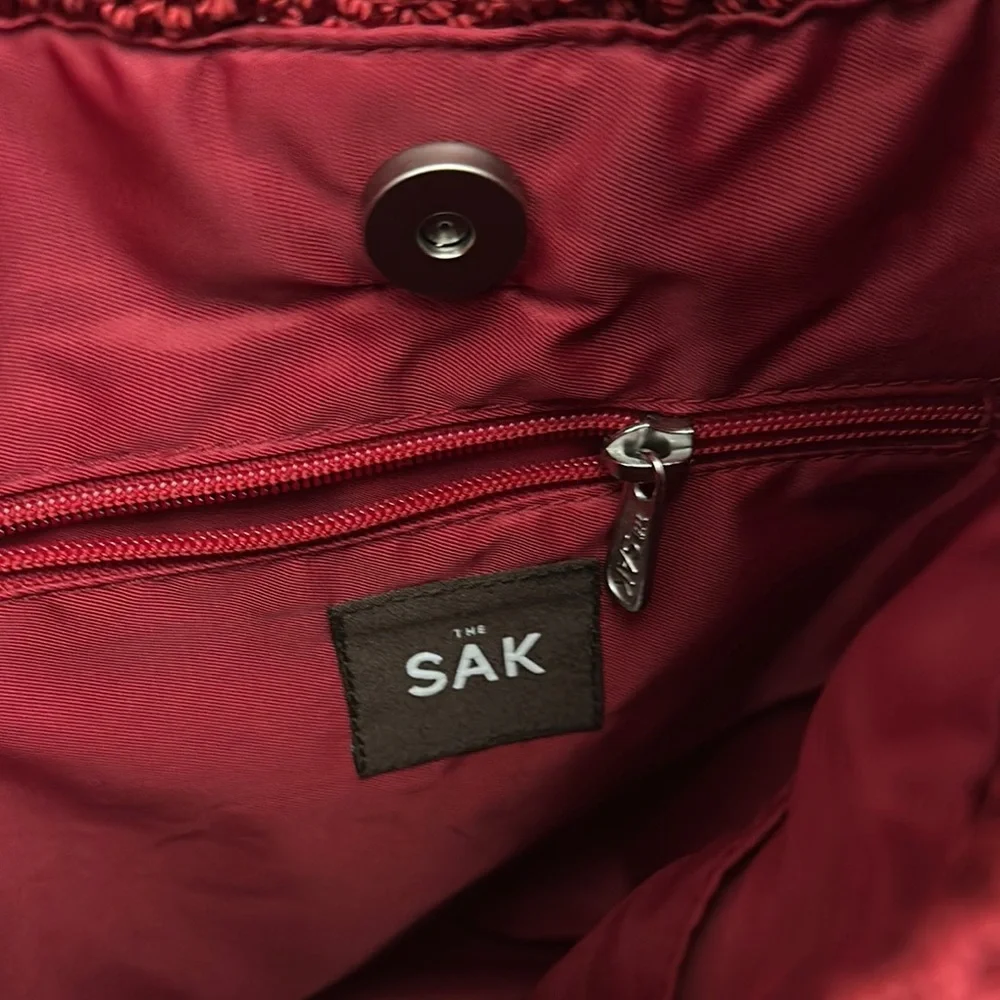The Sak Red Leather Shoulder Bag - Picture 5 of 5